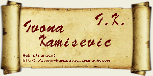 Ivona Kamišević vizit kartica